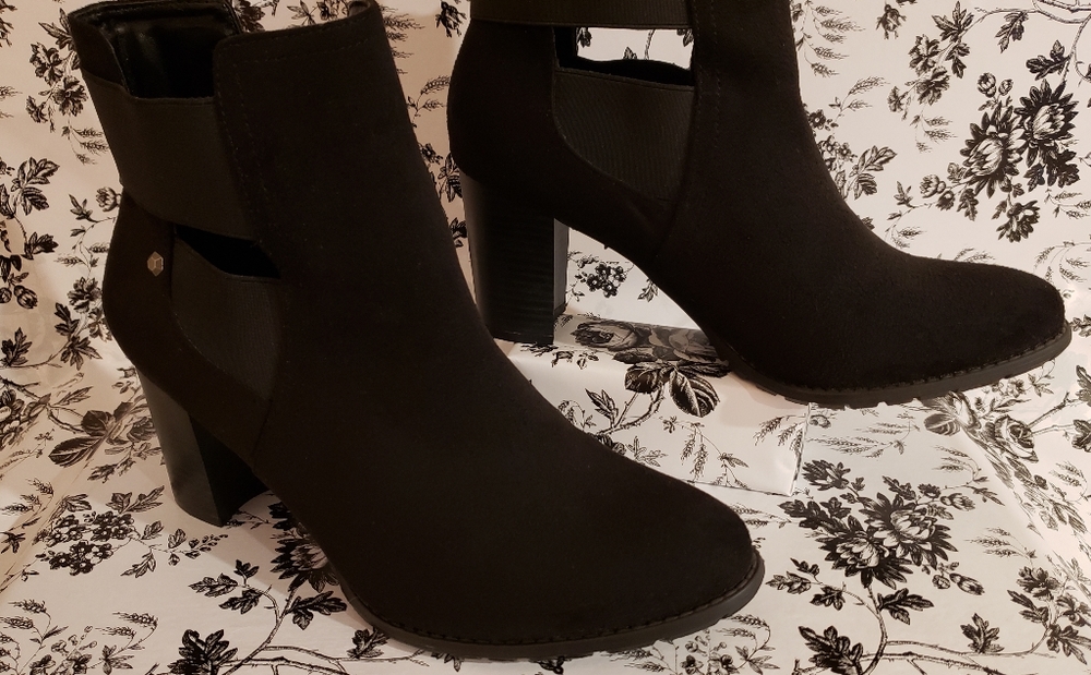 Black Suede Booties